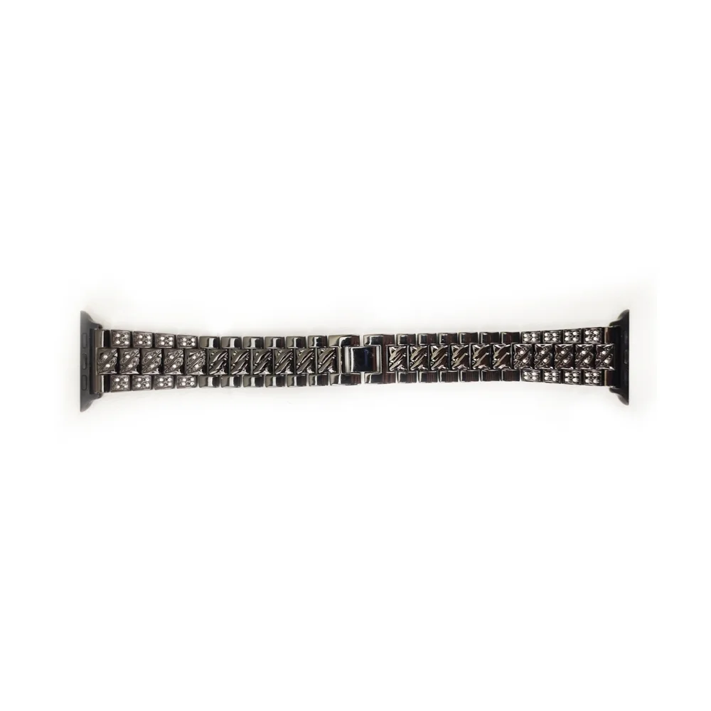 Imagem 2 de 5 do produto Pulseiras Smartwatch Multiira, Abmidia, Smart Band Inteligente, 3 Elos, Aço Inox, Preto