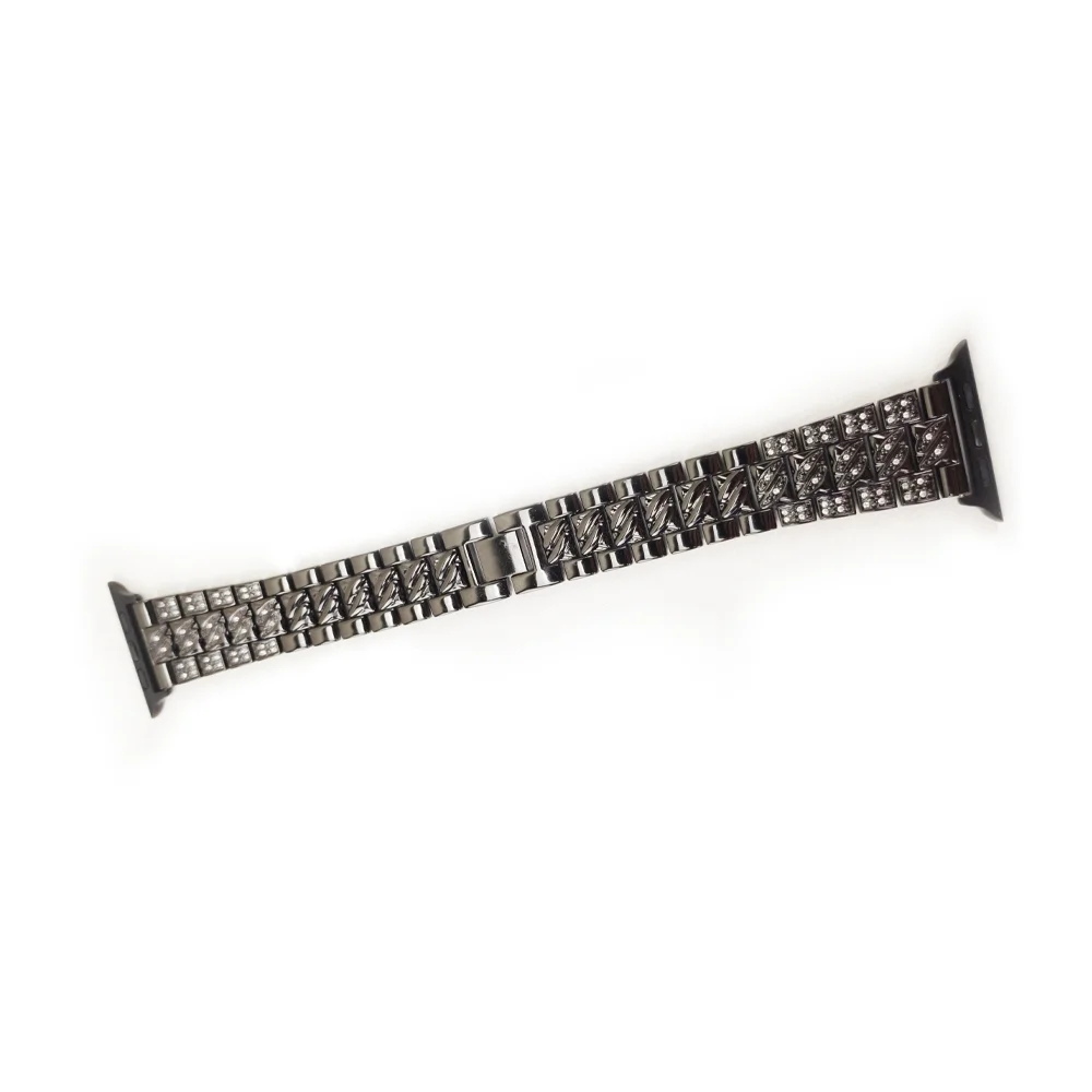 Imagem 5 de 5 do produto Pulseiras Smartwatch Multiira, Abmidia, Smart Band Inteligente, 3 Elos, Aço Inox, Preto