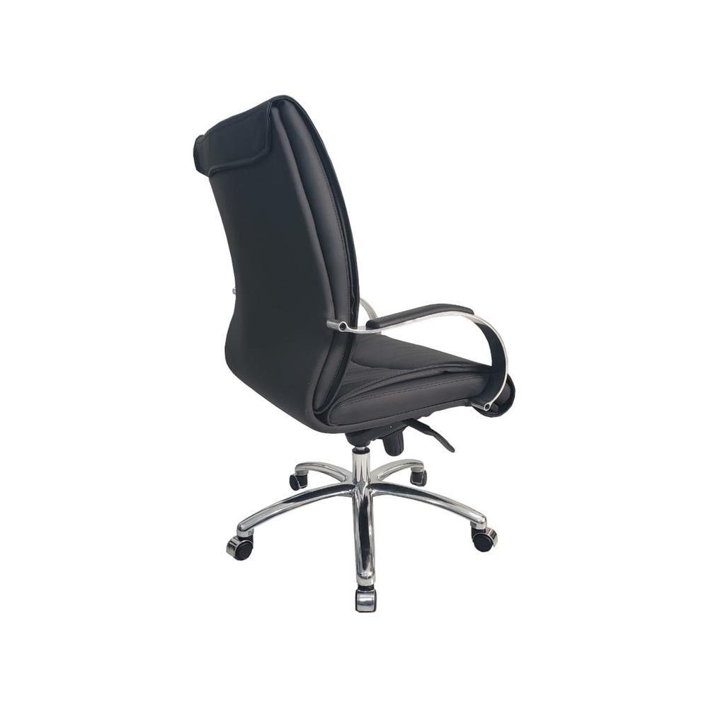 Imagem 3 de 4 do produto Poltrona Diretor Luxuosa Com Braços Fixos Linha Eiffel, Preto