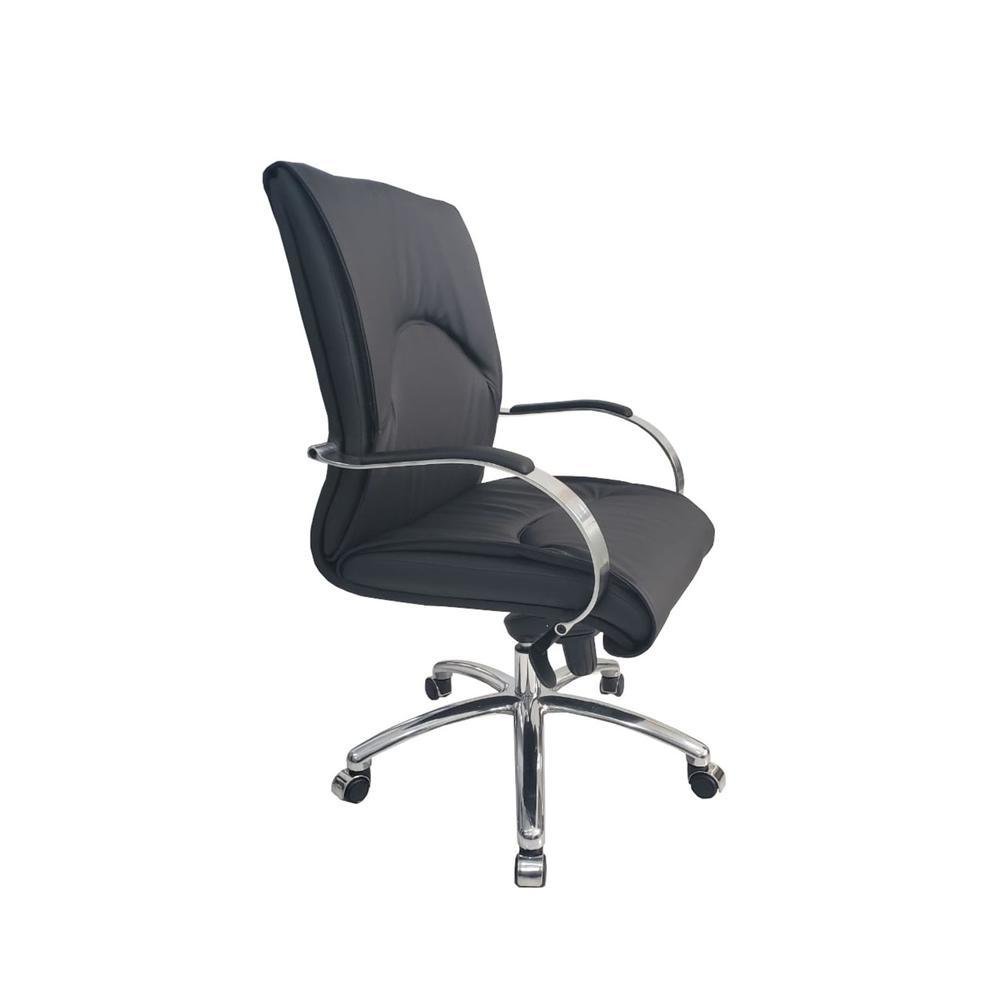 Imagem 4 de 4 do produto Poltrona Diretor Luxuosa Com Braços Fixos Linha Eiffel, Preto