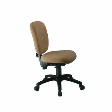 Cadeira Design Office Móveis Diretor Sem  Braços  Linha Lombar - Marrom
