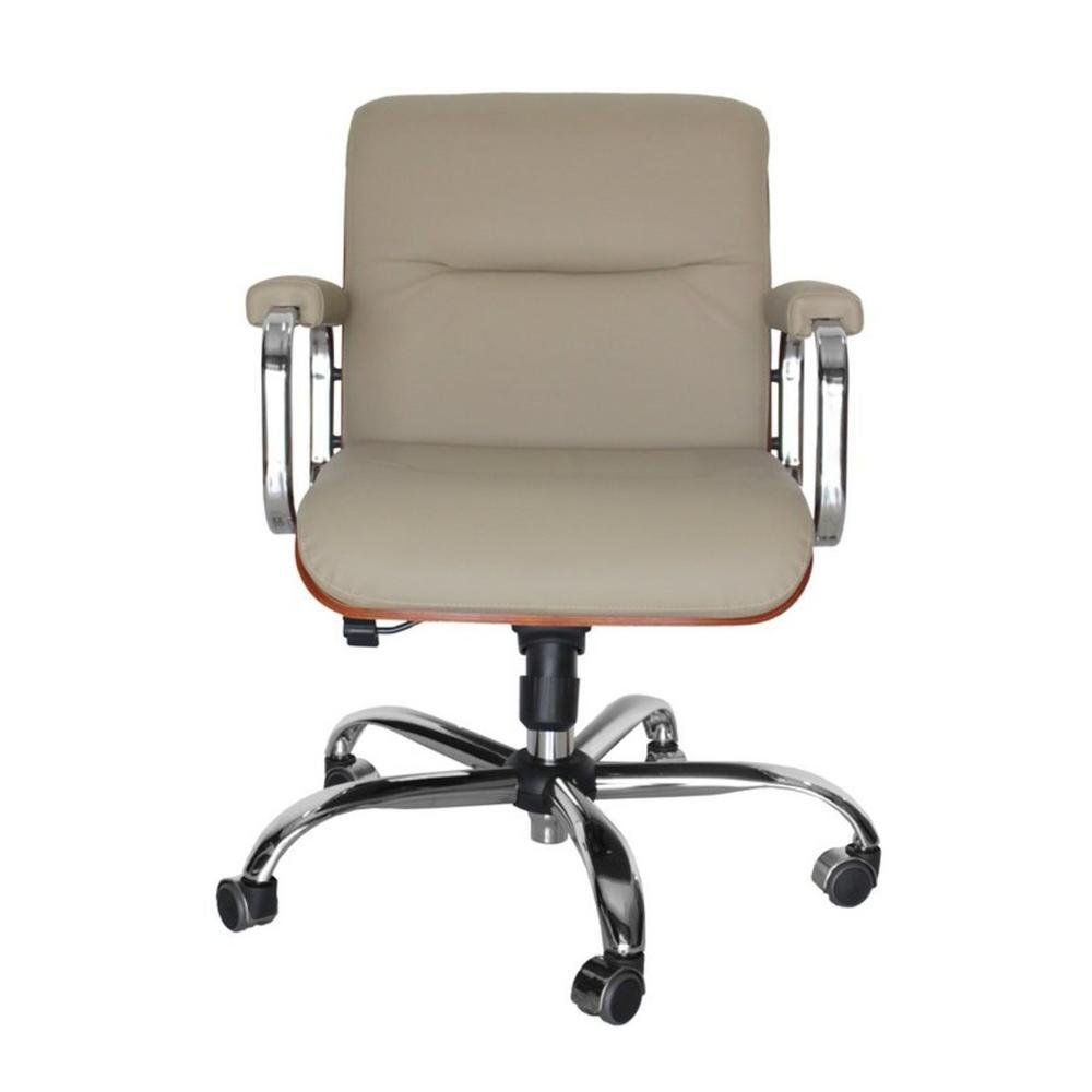 Imagem 2 de 2 do produto Cadeira Design Office Móveis Eames Diretor, Linha Capa Em Madeira - Marrom