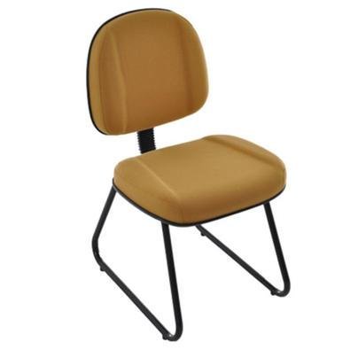 Poltrona Gerente Com Base Fixa Trapézio Linha Classic,Amarelo