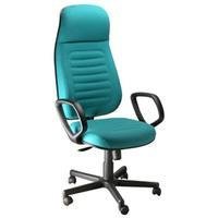 Poltrona Design Office Móveis Presidente Com Apoio De Cabeça Linha Blenda, Azul