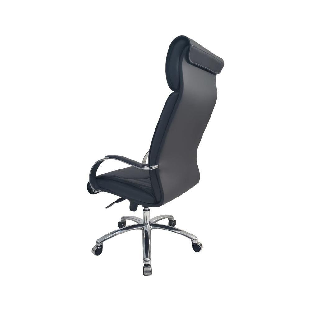 Imagem 2 de 5 do produto Poltrona Design Office Móveis Presidente Luxuosa, Com Braços Fixos, Linha Eiffel, Preto