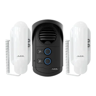 Porteiro Coletivo Agl S-300, 2 Pontos Com Monofone, Branco