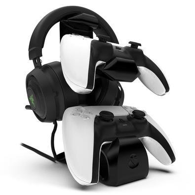Suporte de Mesa para 2 Controles PS5 + Headset, Sculpy Printing Lifestyle 2CTF, Pezinhos de Silicone