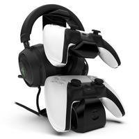 Suporte de Mesa para 2 Controles PS5 + Headset, Sculpy Printing Lifestyle 2CTF, Pezinhos de Silicone