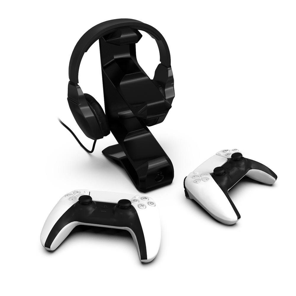 Imagem 5 de 5 do produto Suporte de Mesa para 2 Controles PS5 + Headset, Sculpy Printing Lifestyle 2CTF, Pezinhos de Silicone