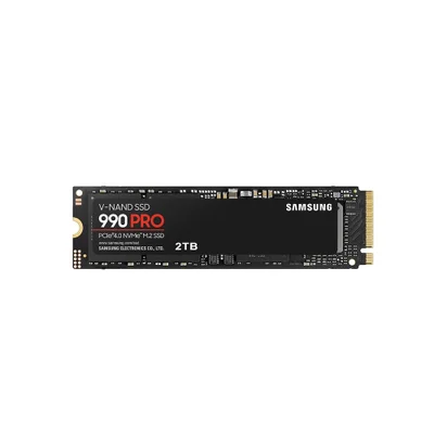 SSD Samsung 990 Pro 2TB, Nvme M.2 2280, Leitura até 7450mb/s e Gravação até 6900mb/s.