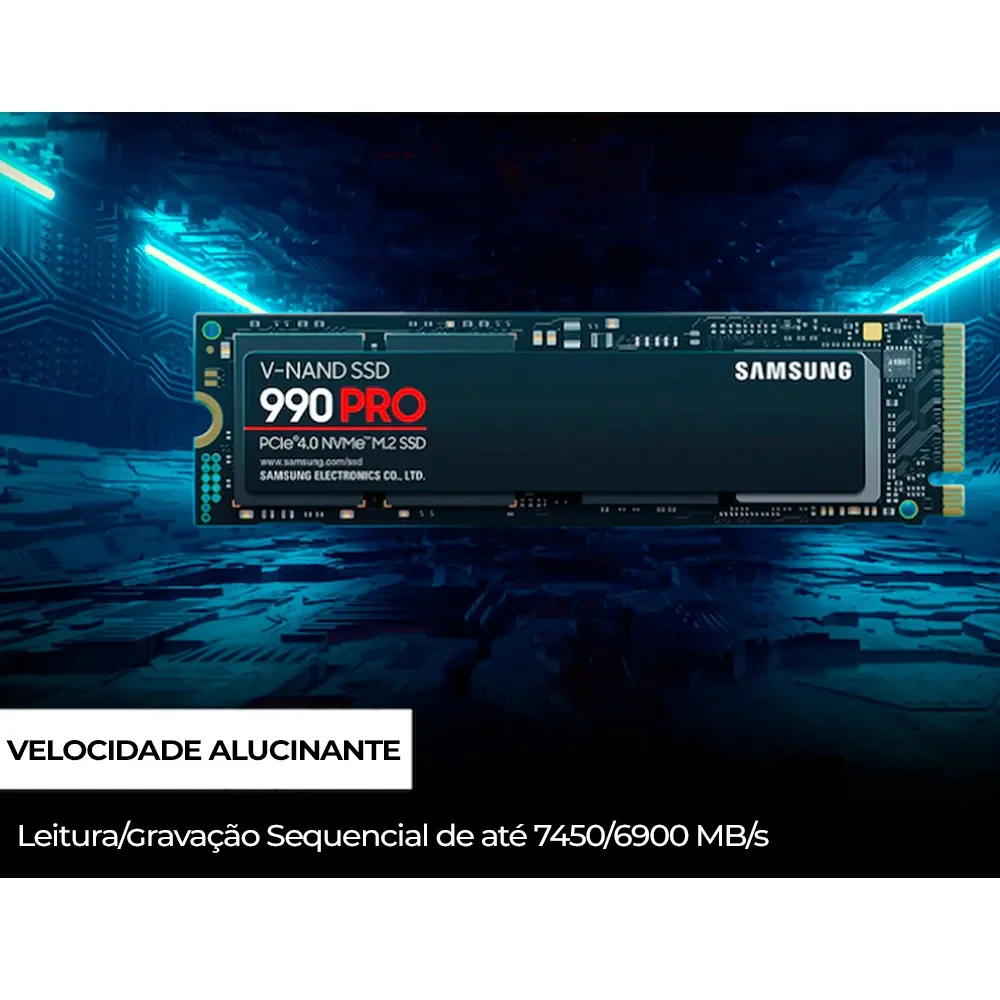 新品未使用　Samsung 990 PRO 2TB NVMe M.2 SSD Samsung Cartão de Memória SSD NVMe 990 PRO M.2-2TB | Amazon