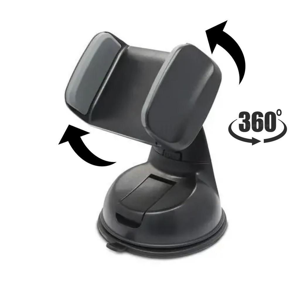 Imagem 2 de 5 do produto Suporte Para Celular Para Vidro Painel Carro Fixação, Forte