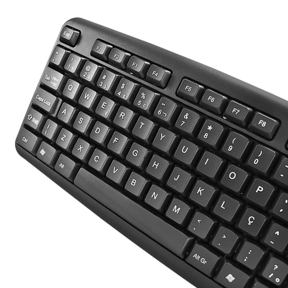 Imagem 2 de 3 do produto Teclado Evus, USB, ABNT2, Teclas Macias e Silenciosas, Design Arredondado, Ergonômico - TC-03O