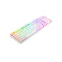 Teclado Mecânico Gamer Redragon Mitra Branco, RGB Rosa, Full Size, ABNT2, N-Key Rollover, Altura Ajustável, Double Shot Injection, USB 2.0 - K551WP-RGB PT-Blue