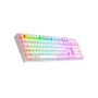 Teclado Mecânico Gamer Redragon Mitra Branco, RGB Rosa, Full Size, ABNT2, N-Key Rollover, Altura Ajustável, Double Shot Injection, USB 2.0 - K551WP-RGB PT-Blue