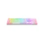 Teclado Mecânico Gamer Redragon Mitra Branco, RGB Rosa, Full Size, ABNT2, N-Key Rollover, Altura Ajustável, Double Shot Injection, USB 2.0 - K551WP-RGB PT-Blue