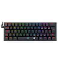 Teclado Mecânico Gamer Redragon Anivia, RGB com Switch Azul, ABNT2, Layout 60, , Double-Shot Keycaps, 61 Teclas, USB 2.0, Pro Setup