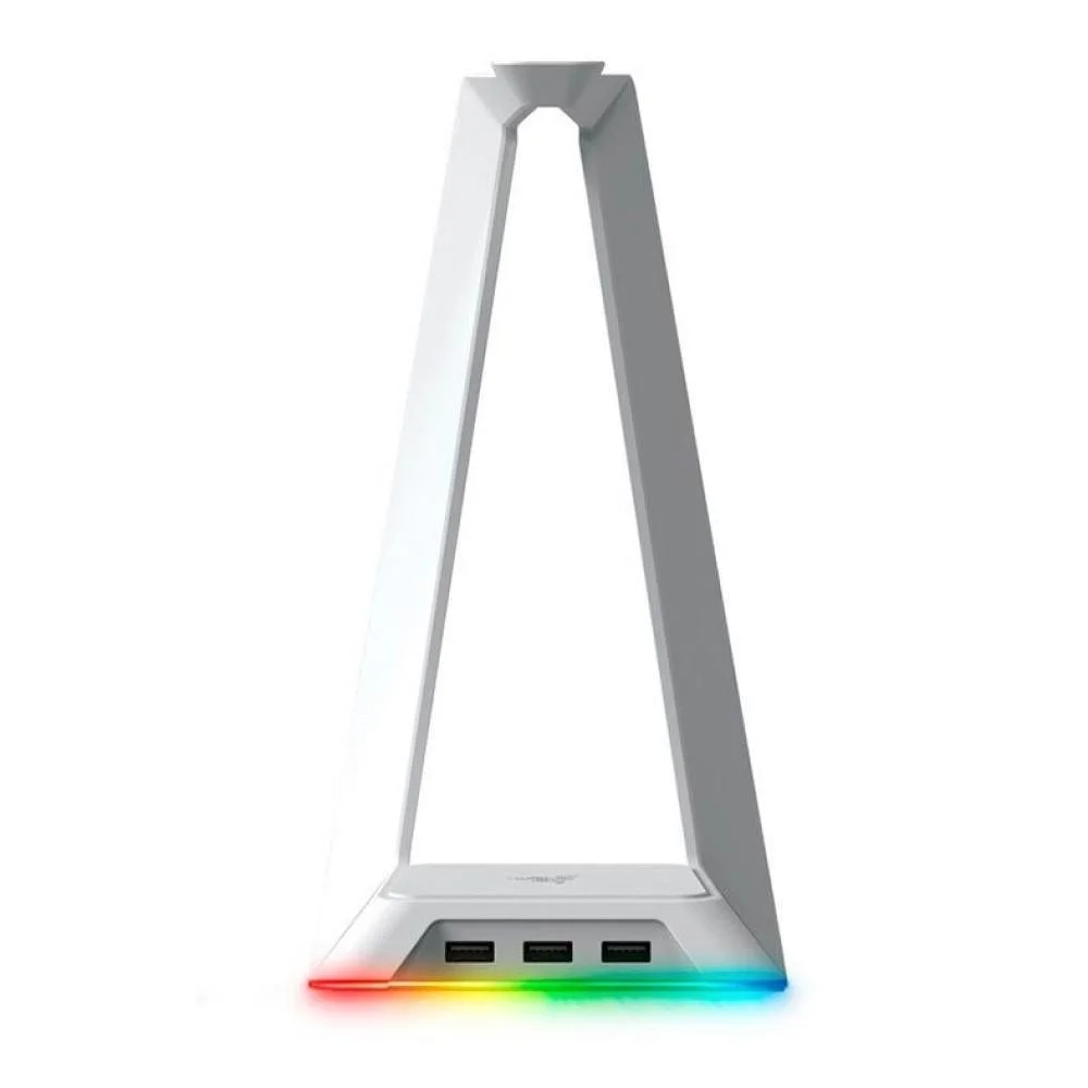 Imagem 2 de 2 do produto Suporte Para Headset Razer Base Station, Chroma Mercury, RGB - Rc21-01190300-R3m1