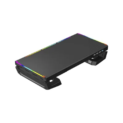Suporte Para Monitor C3tech Bm-L100bk, RGB, Preto