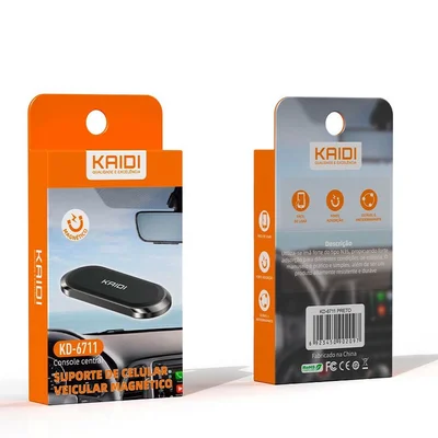 Suporte Veicular Kaidi Kd-6711, Magnético/Imã, P/ Celular