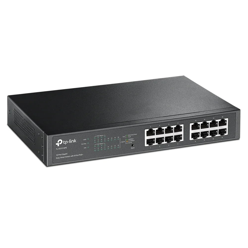 Imagem 2 de 4 do produto Switch Tp-Link 16 Portas, 10/100/1000, Montável Em Rack - TL-SG1016PE