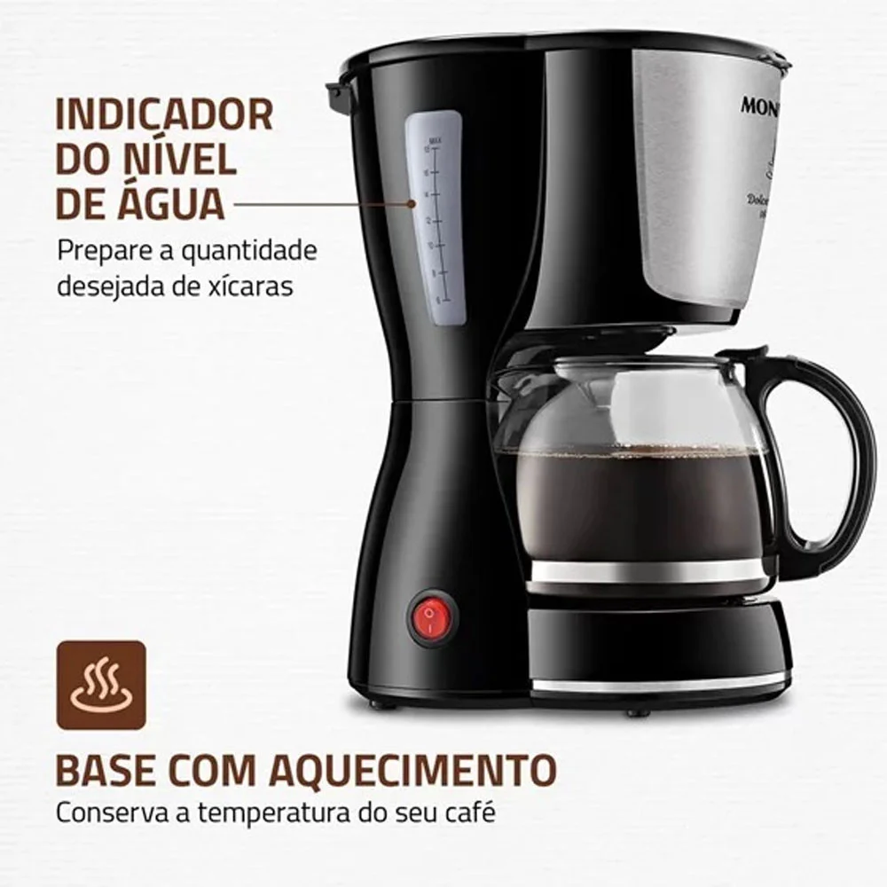 Imagem 2 de 5 do produto Cafeteira Dolce Aroma 550w C-30-18x Mondial