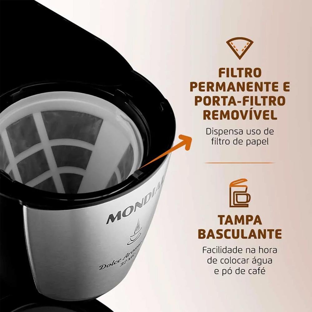 Imagem 3 de 5 do produto Cafeteira Elétrica C-32-32x Dolce Arome Mondial 800w