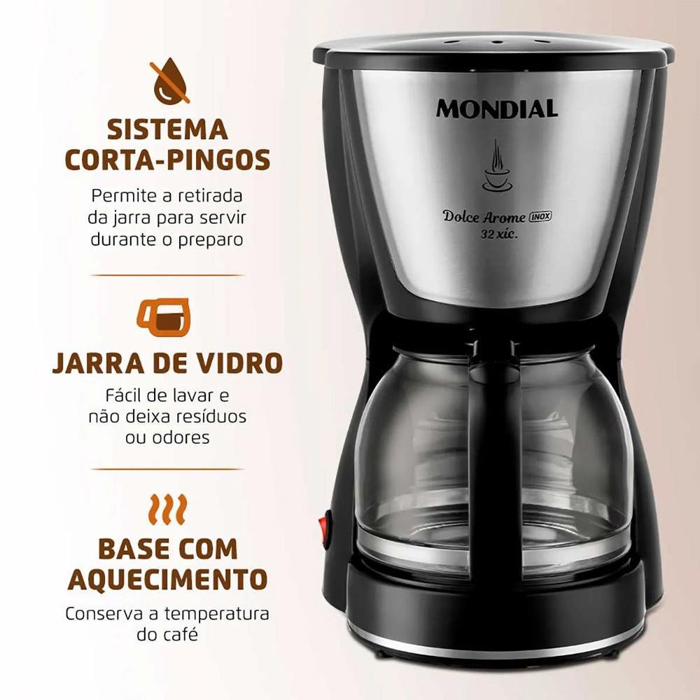 Imagem 5 de 5 do produto Cafeteira Elétrica C-32-32x Dolce Arome Mondial 800w