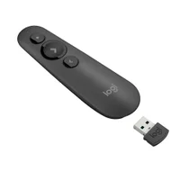 Apresentador Multimídia Laser Pointer Logitech R500s, Receptor Sem Fio E Bluetooth, Alcance Até 20 Metros