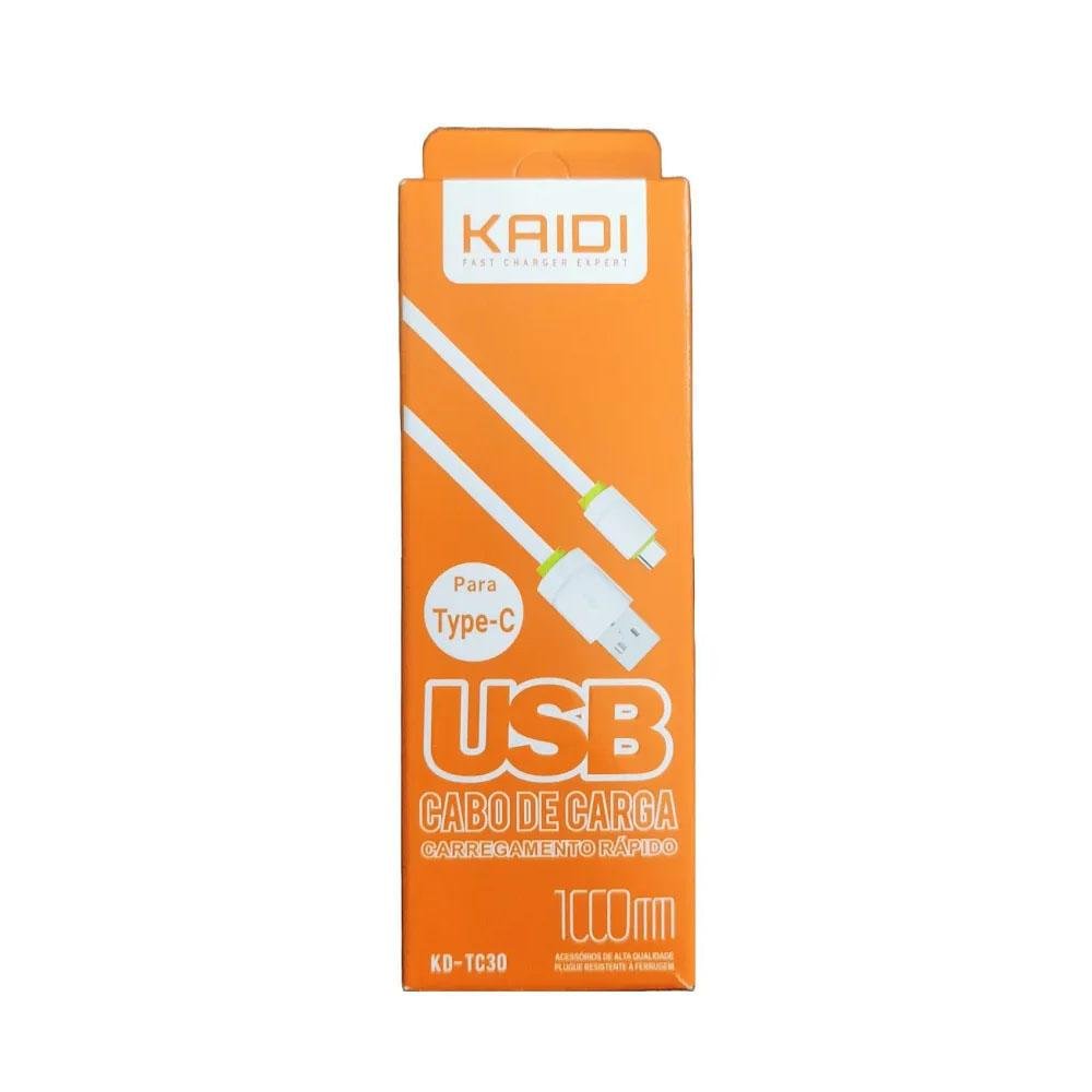 Imagem 2 de 4 do produto Cabo de Transfêrencia de Dados USB-C Kaidi, 1M