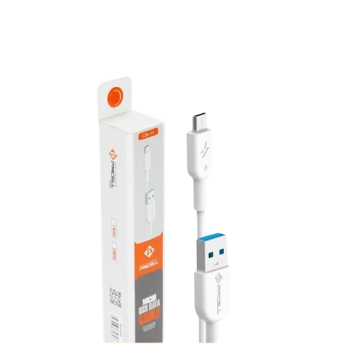 Imagem 3 de 5 do produto Cabo Lightining Pmcell Cb-11 Sólido Branco 1 Metro - AC2433.