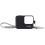 Capa Silicone Sleeve, Cordão Lanyard Para Gopro 5/6/7,preto