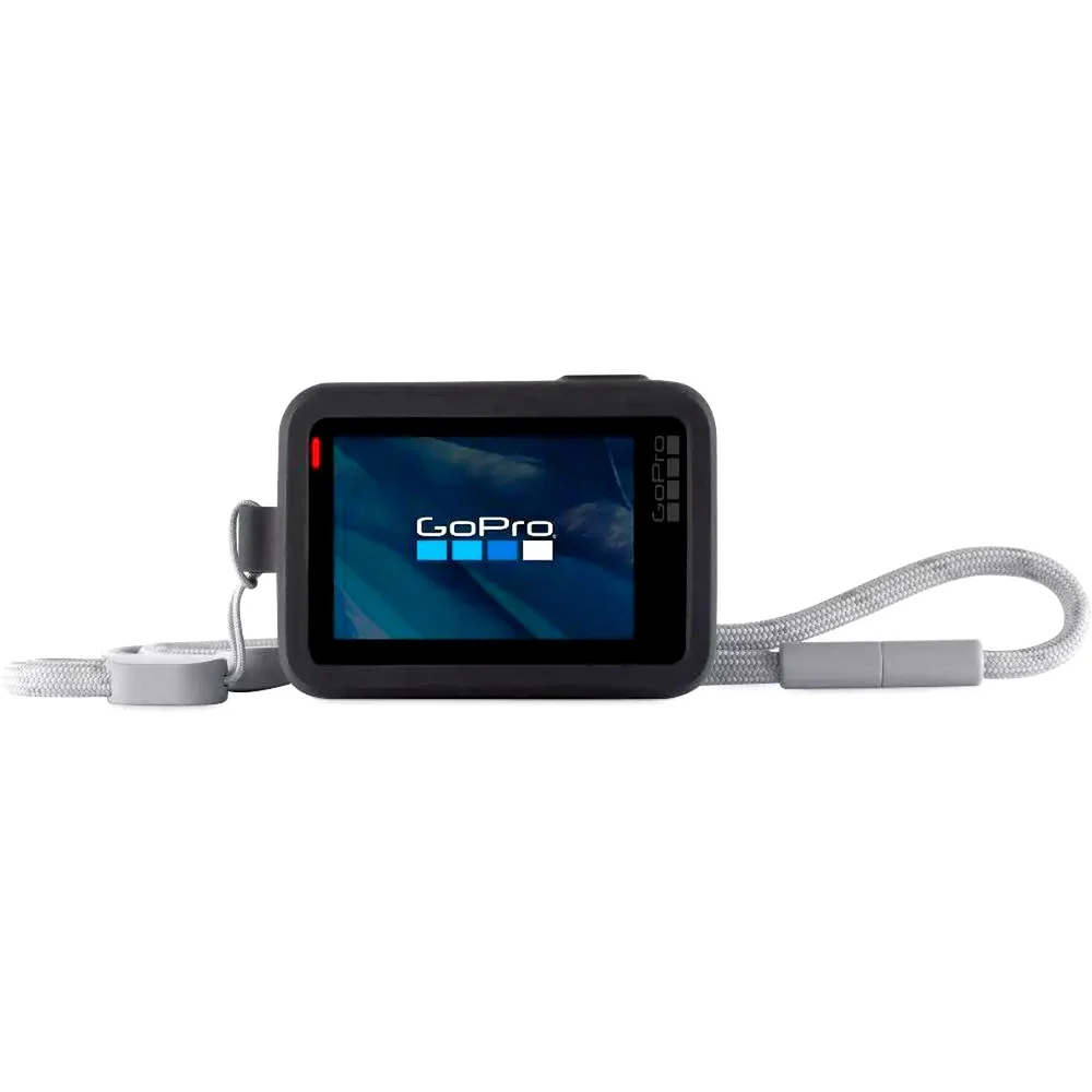 Capa Silicone Sleeve, Cordão Lanyard Para Gopro 5/6/7,preto