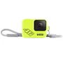 Capa Silicone Sleeve, Cordão Lanyard Para Gopro 5/6/7,amarelo