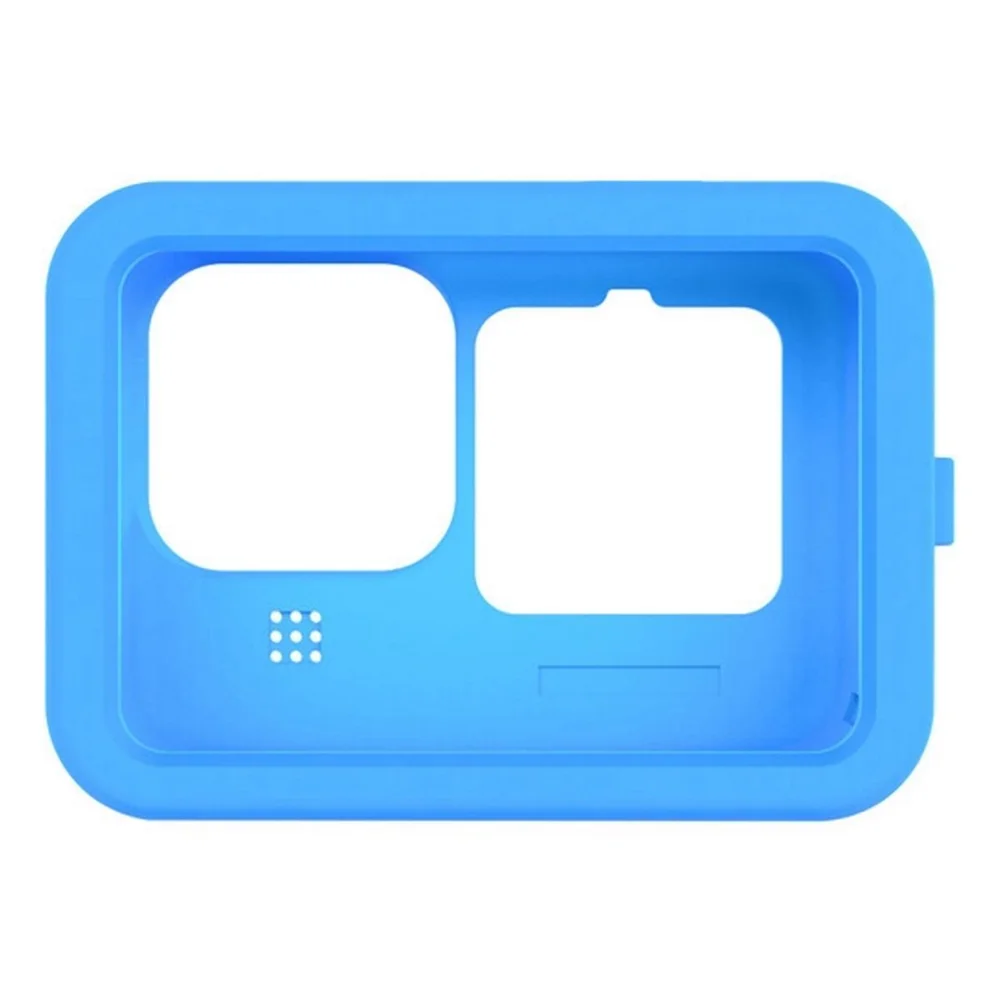 Imagem 5 de 5 do produto Capa De Silicone Telesin Azul + Cordão E Tampa para Gopro 9/10/11