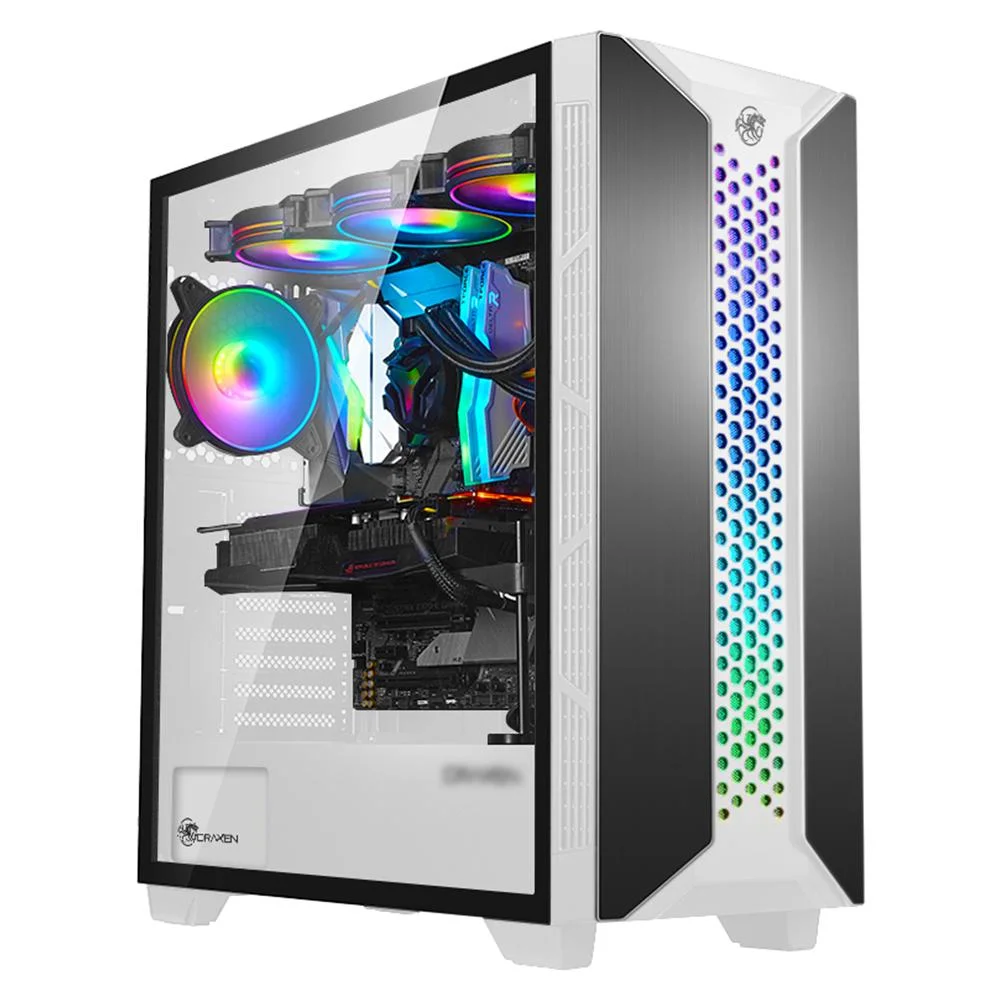 Imagem 3 de 4 do produto Gabinete Gamer Draxen Thalatha, Mid Tower, ArGB, Alumínio, Branco