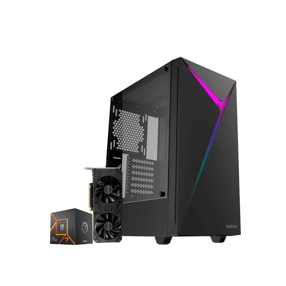 Pc Gamer Verdant AMD Ryzen 7 7700, 32GB, RTX 3060 12GB, SSD 1TB