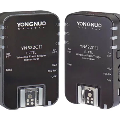 Rádio Flash Yongnuo Yn-622c E-ttl, Para Canon, Com 2 Transmissores