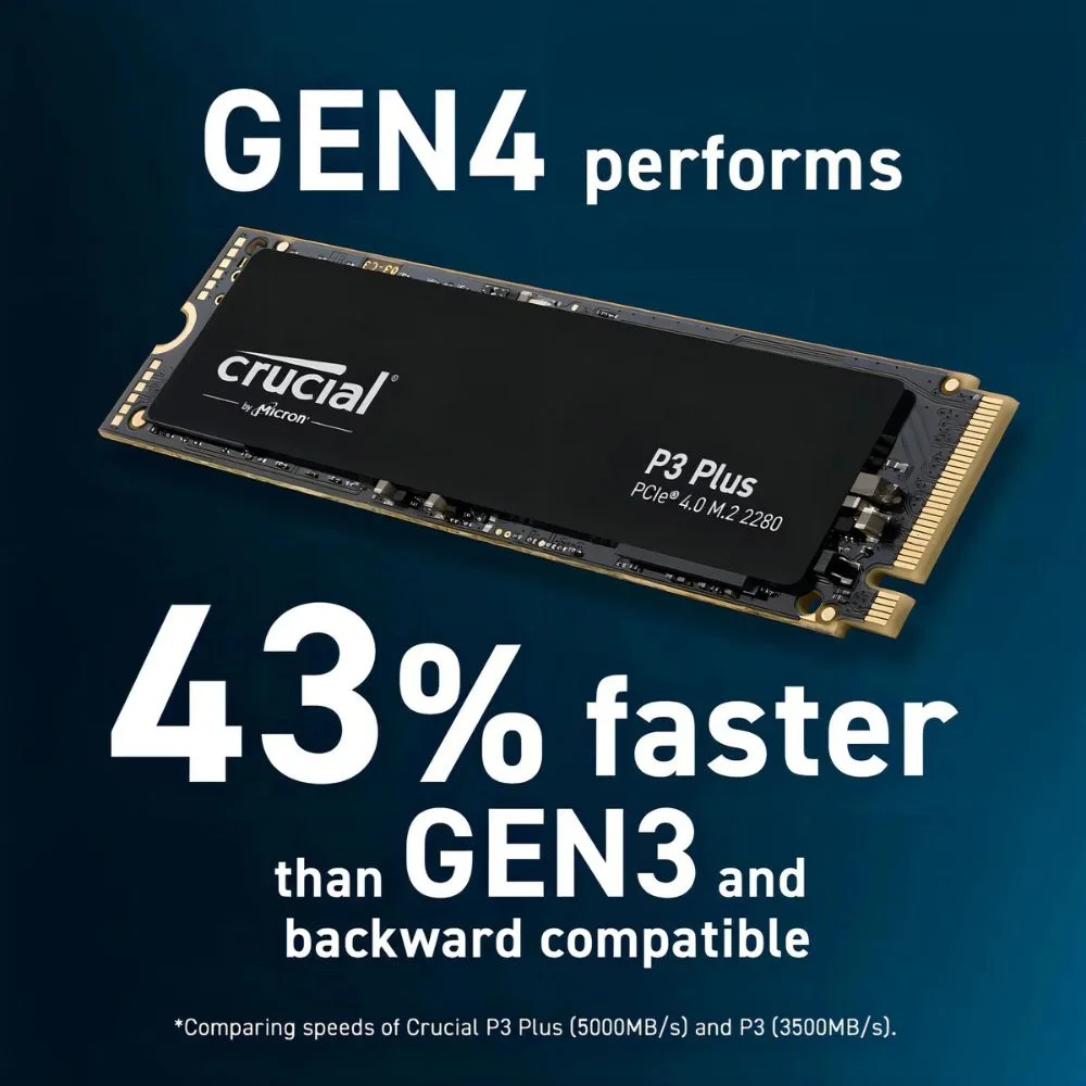 SSD Crucial P3 Plus 500GB M2 KaBuM