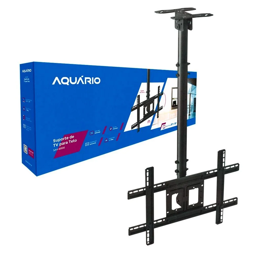 Imagem 3 de 5 do produto Suporte Teto Para Tv Aquário Sav-6000, 32 A 75'' | KaBuM!