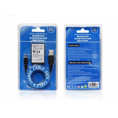 Bateria Power, Para Controle Playstation 4 + Cabo USB Compatível
