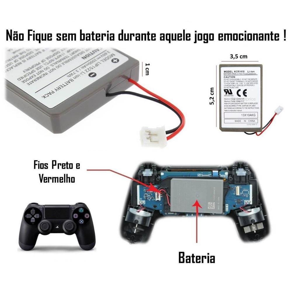 Bateria Power, Para Joystick De PS4 Compatível - Cuh-Zct1g Bateria Power, Para Joystick De PS4 Compatível - Cuh-Zct1g