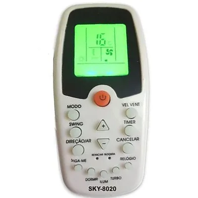 Controle Remoto Mbtech de Ar Condicionado Komeco, Compatível com Kos 18qc 3hx 24fc 3lx