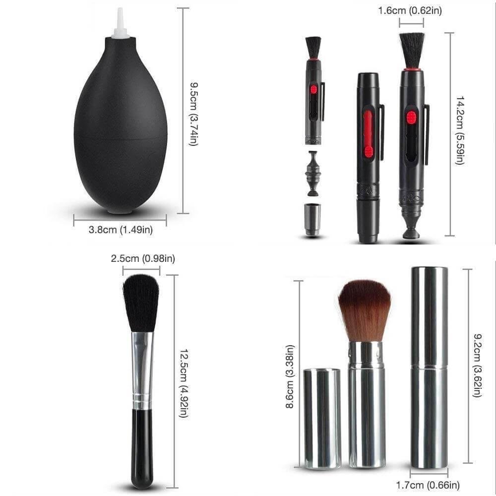 Kit Acessórios De Limpeza Funpro, Para Lentes / Câmeras / Celulares