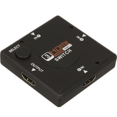Adaptador Master Switch Hdmi 3 Entradas - 3 Aparelhos Em 1 Entrada