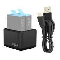 Carregador Duplo Para Gopro Hero 9 E 10 - Addbd-001