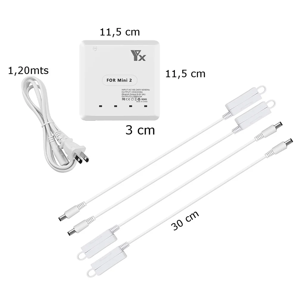 Imagem 5 de 5 do produto Carregador Hub, Sunnylife, 4 Baterias, Drone Dji Mini 2/se