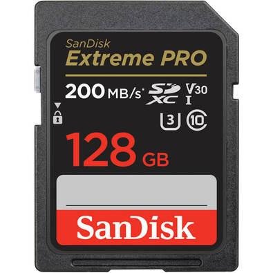 Cartão De Memória Sandisk Extreme Pro SDXC, 128GB, 200 Mb/s