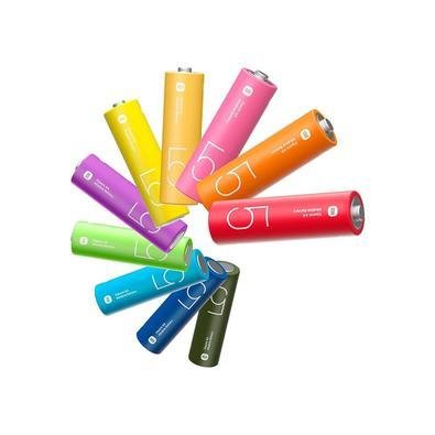 Estojo Com 10 Unidades De Pilha Alcalina Aa, Xiaomi, Colorido