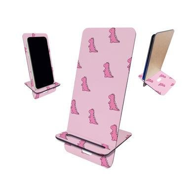 Porta Celular Mdf, Dinossauros Rosa